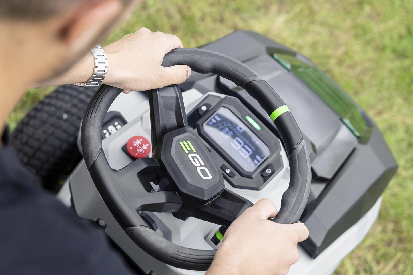 EGO 56V 98CM RIDE-ON COLLECTION TRACTOR MOWER